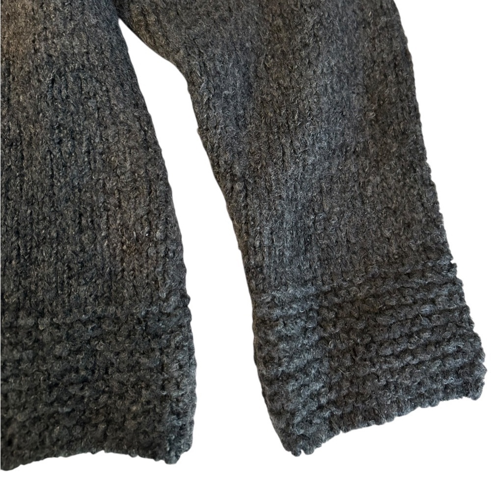 AMS Pure Zippered High Neck Wool Knit Sweater - Picture 12 of 15